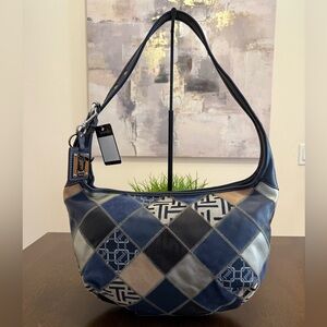 NWT Tignanello Leather Patchwork Shoulder Bag